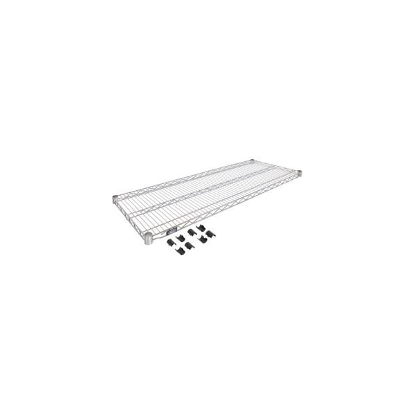 Global Equipment Nexel S1848Z Poly-Z-Brite Wire Shelf 48
